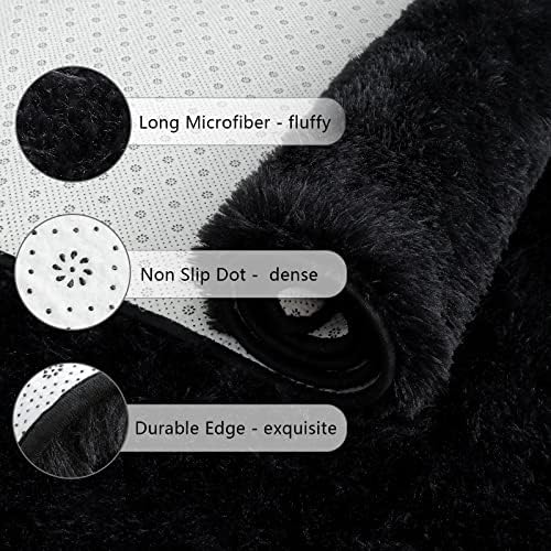 Chicrug Soft Runner Rug for Bedroom Living Room Plush Fluffy Rugs 2x4 - Image 5