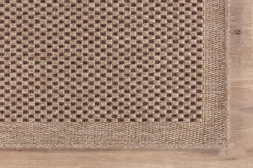CAMILSON Indoor and Outdoor Runner Rug Natural Sisal Boho Woven Design Easy-Cleaning Non Shedding Fiber Living Room Bedroom Garden Patio and Kitchen Washable Outside Carpet Alfombras (2x7) - Image 6