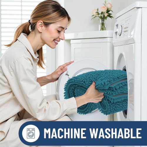 Smiry Bathroom Rugs 36X24, Luxury Chenille Extra Soft Absorbent Bath Mat - Image 6