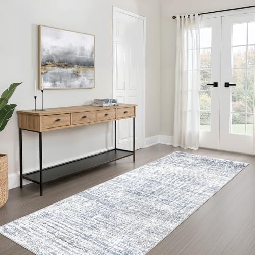 LOONGRUG Runner Rug 2x6 Machine Washable Non-Slip Kitchen Neutral Rug Blue - Image 4