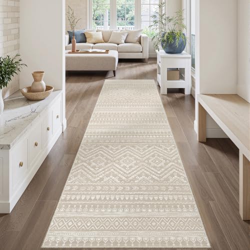 Miukiki Hallway 2x8 Runner Rug Washable Non Slip Kitchen Rug Brown - Image 7