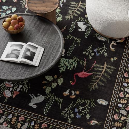 Machine Washable Kitchen Runner Rugs: 2'6"x8' Hallway Runner Stain Resistant Non Slip Low Pile Soft Carpet Runners for Hallways Indoor Entryway Kitchen Living Room Bedroom Bathroom Farmhouse - Image 3