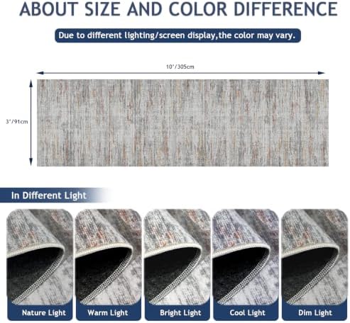 Washable Runner Rugs 3x10 Abstract Kitchen Runner Rug Non Slip Backing, Ultra-Thin Carpet Runners for Hallway 10 ft,Long Rug Runner for Entryway Living Room Bedroom Laundry Room - Image 2