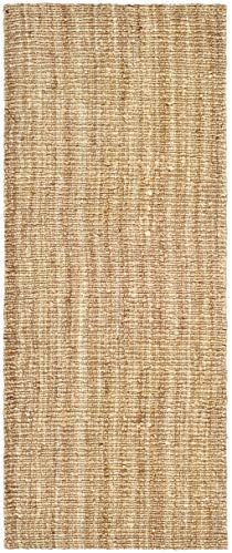 SAFAVIEH Natural Fiber Area Rug 2'6"x22', Jute Knotted Natural NF447A - Image 2