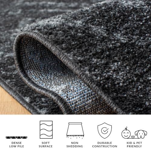 SAFAVIEH Adirondack Area Rug 6'x9', Boho Dark Grey & Grey ADR131F - Image 6