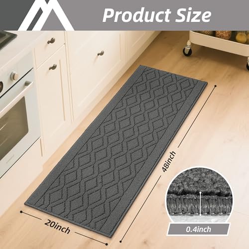 COSY HOMEER Kitchen Rugs and Mats 20"x48" Non Slip Kitchen Mats for Floor - Image 2