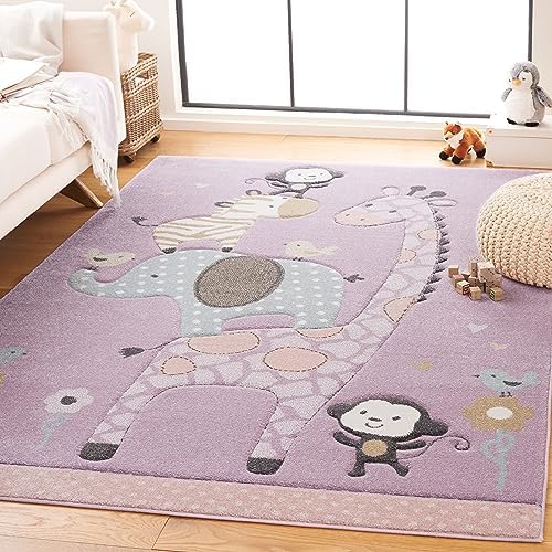 SAFAVIEH Carousel Kids Area Rug 5'3"x7'6", Modern Purple CRK120V by Unknown