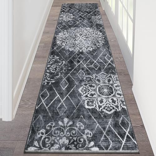 HEBE Hallway Runner Rug 2'x8', Washable Non Slip Kitchen Rug Runner by HEBE