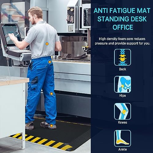 FEATOL 0.9" Anti Fatigue Mat for Industrial & Standing Mat & Home Kitchen - Image 3