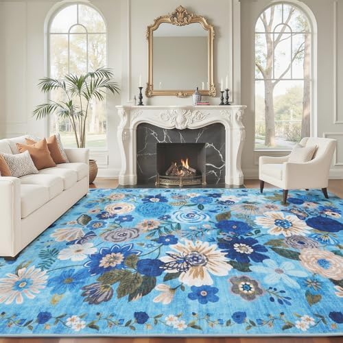 Area Rugs 9x12 Living Room Washable Rug by WelcometoBabovid