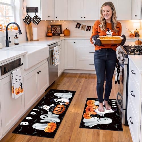 Fourluoo 10 Pcs Halloween Ghost Kitchen Decor Set - Image 4