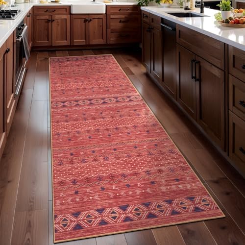 SERISSA 2x6 Washable Non-Slip Boho Runner Rug for Kitchen by SERISSAHomeDecorCollection