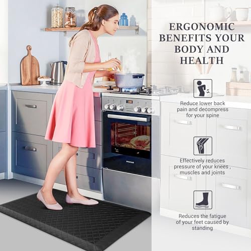 HappyTrends Kitchen Floor Mat - 4/5 Inch Thick Anti-Fatigue Kitchen Rug - Image 3