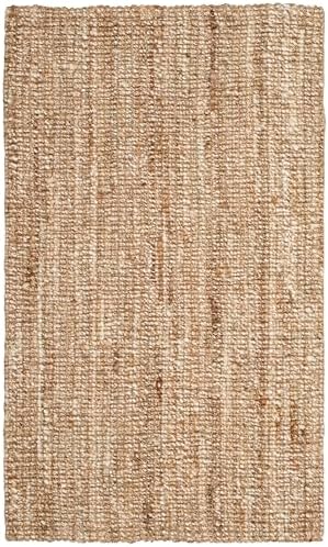 SAFAVIEH Natural Fiber Accent Rug 3x5 Jute Knotted, Natural & Ivory NF447N - Image 3