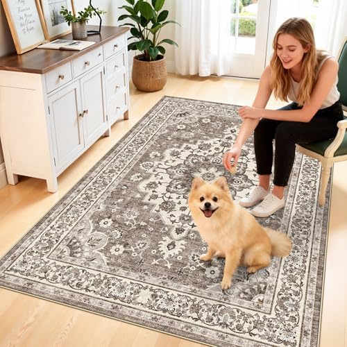4x5 Area Rugs for Living Room: Perfect for for Entryway Kitchen Kids Room - Image 6