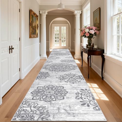 HEBE Hallway Runner Rug 3'x20', Washable Non Slip Kitchen Rug Runner - Image 6