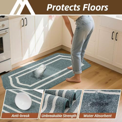 COSY HOMEER Kitchen Rugs and Mats 24"x48" Non Slip Kitchen Mats for Floor - Image 3