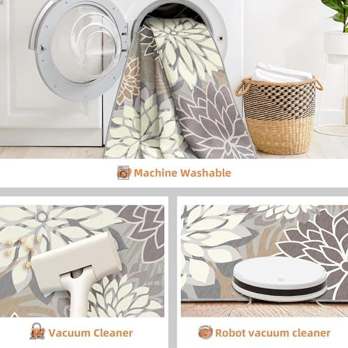 Arenarug Outdoor Rug Waterproof, Washable Patio Rug for Deck, 4x6, Taupe - Image 5