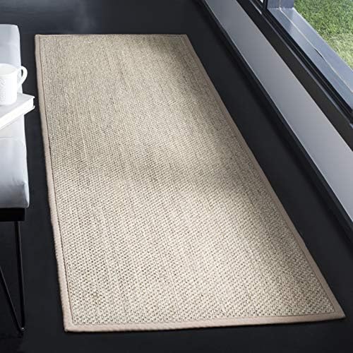 SAFAVIEH Natural Fiber Runner Rug 2'6"x6' Sisal Textured, Marble NF143B by Unknown