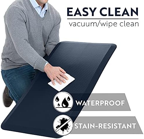 KANGAROO Cushioned Anti Fatigue Kitchen Mats for Floor, 20x39 Navy - Image 5