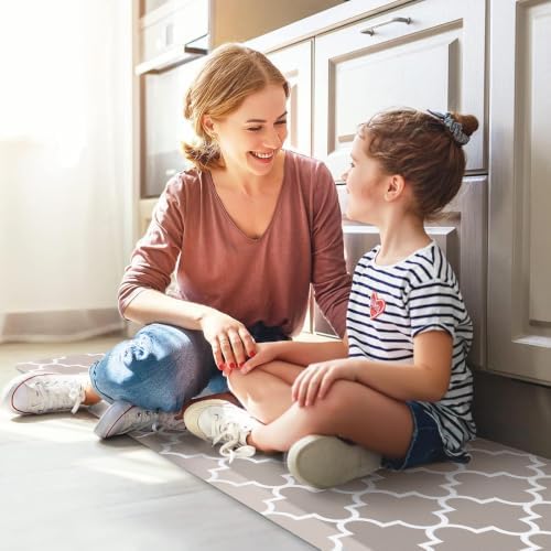 WISELIFE Anti Fatigue Mats for Kitchen Floor, 17.3"x 60", 4/5 Inch, Khaki - Image 6