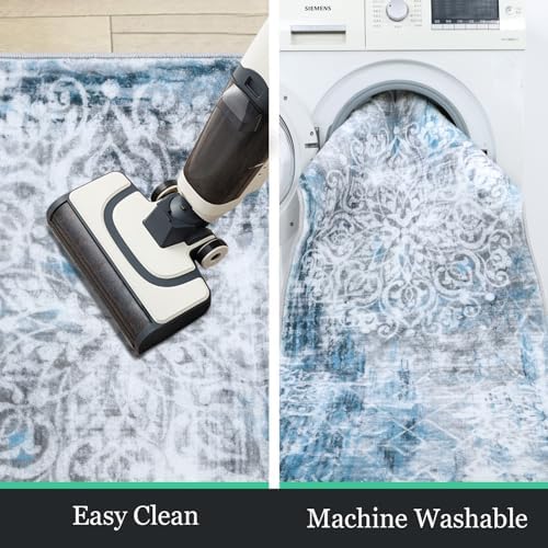 HEBE Hallway Runner Rug 2'x6', Washable Non Slip Kitchen Rug Runner - Image 6