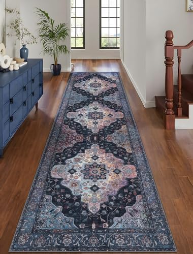 Tangsoo 2.6x8 Washable Hallway Runner Rugs, Non Slip Vintage Runners Rug by Tangsoo