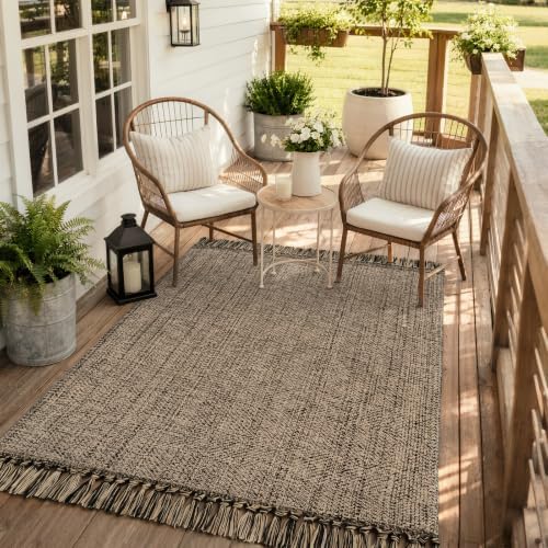 Collive 4' x 6' Bedroom Area Rug, Modern Farmhouse Indoor Outdoor Rugs - Image 3
