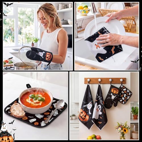 Fourluoo 10 Pcs Halloween Ghost Kitchen Decor Set - Image 5