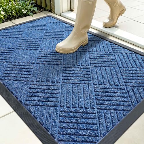 OLANLY Front Door Mat Outside Entrance 35x23, Waterproof Heavy-Duty Doormat by OLANLY
