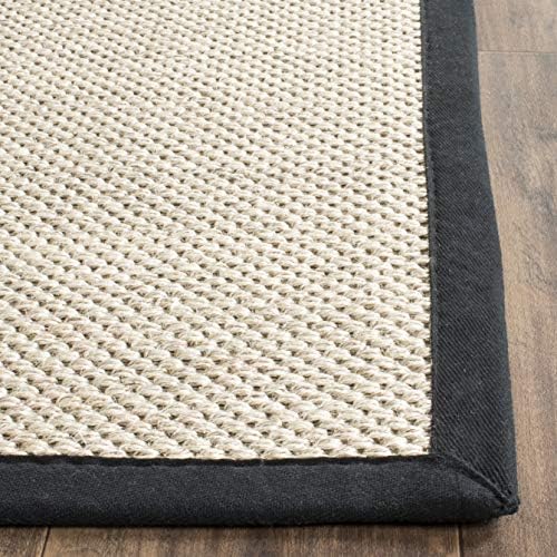 SAFAVIEH Natural Fiber Runner Rug 2'6"x10' Sisal Textured, Marble NF143A - Image 5