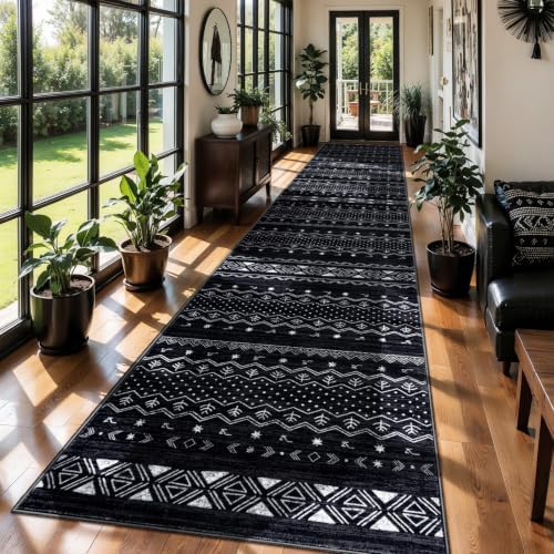 SERISSA 3x12 Washable Non-Slip Boho Runner Rug for Hallway by SERISSAHomeDecorCollection