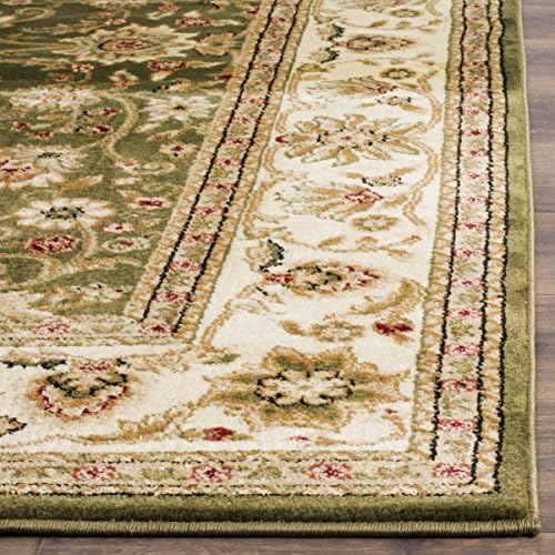 SAFAVIEH Lyndhurst Square Rug 6', Sage & Ivory LNH212C - Image 6