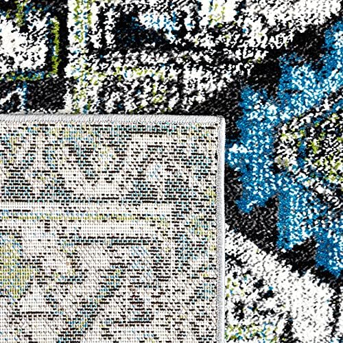 SAFAVIEH Vintage Hamadan Collection Area Rug - 10'6" x 14', Dark Grey & Ivory, Traditional Persian Design, Non-Shedding & Easy to Clean, Ideal for Living Room, Bedroom, Dining Space (VTH211H) - Image 6