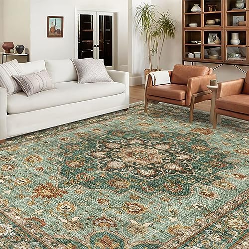 TOPRUUG Washable Oriental Area Rug: 9x12 Rugs for Living Room Non Slip Rug - Image 2