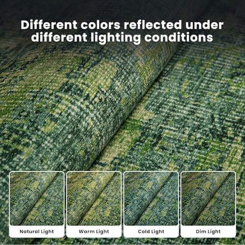 8x10 Green Washable Area Rugs for Living Room,Bedroom,Dining Room,Playroom - Image 5