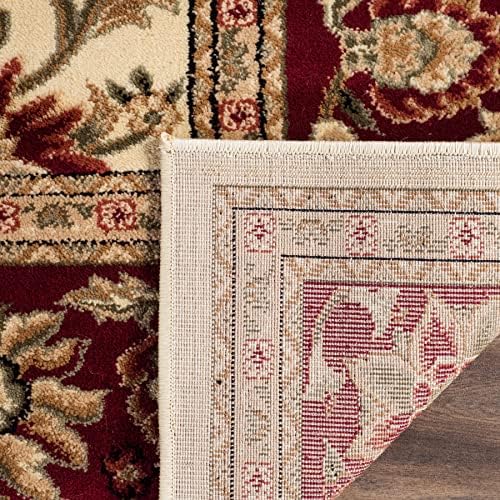 SAFAVIEH Lyndhurst Square Rug 3'3", Ivory & Red LNH212K - Image 3