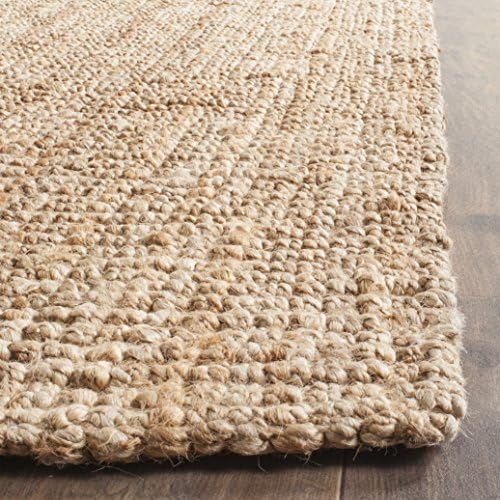 SAFAVIEH Natural Fiber Square Rug 11', Jute Knotted Natural NF447A - Image 5