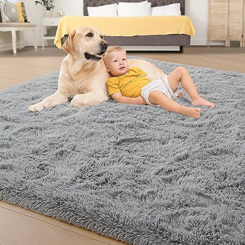 Tepook Super Soft Fluffy Rugs for Living Room, Area Rugs 8x10 for Bedroom - Image 4