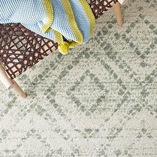SAFAVIEH Adirondack Runner Rug 2'6"x8', Boho Ivory & Green ADR131X - Image 5