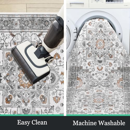 HEBE Hallway Runner Rug 2'x8', Washable Non Slip Kitchen Rug Runner - Image 6