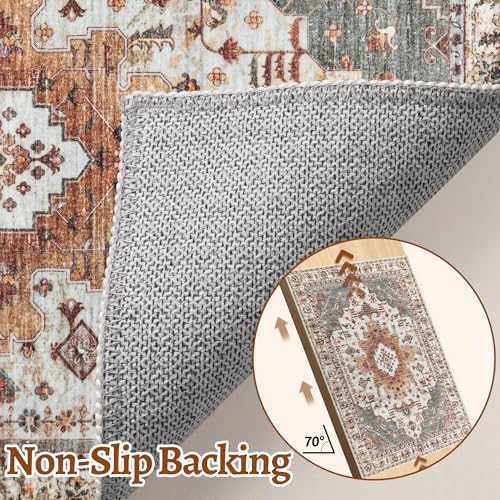 Tangsoo 3x8 Washable Runner Rugs for Hallway, Oriental Runner Rug Non Slip - Image 5