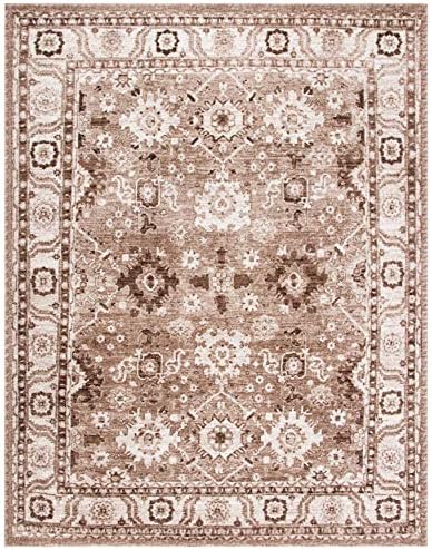 SAFAVIEH Vintage Hamadan Area Rug 6'7"x9', Traditional Taupe VTH214T - Image 3