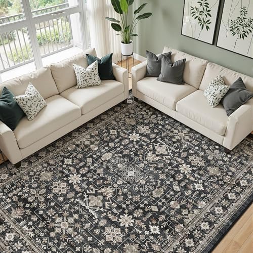 Grey Area Rug 9x12 for Living Room Bedroom - Image 5