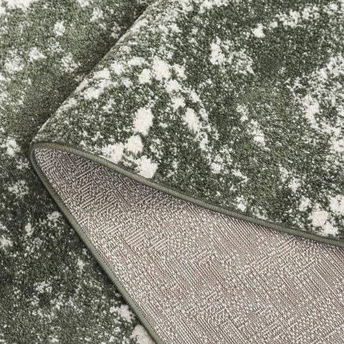 SAFAVIEH Runner Rug 2'6"x6' - Adirondack Collection - Contemporary Design, Dark Green & Ivory, Non-Shedding & Easy Cleaning, Ideal for Living Room, Bedroom, Entryway, Hallway (ADR108W) - Image 6