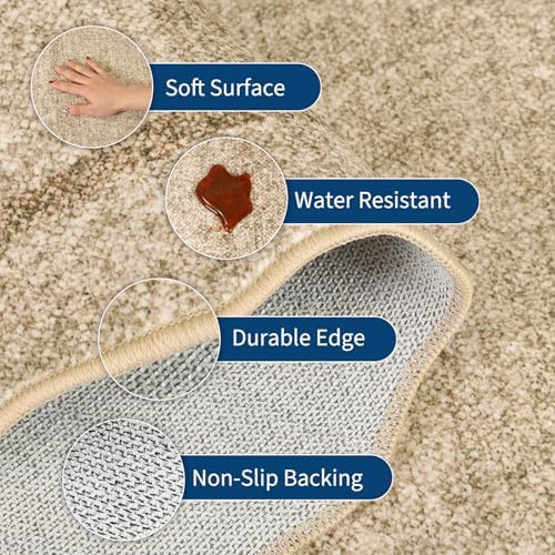 GarveeHome Scalloped Door Mat 2x3 Rugs for Entryway Washable Non-Slip - Image 7