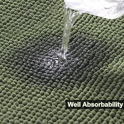 Urvoix Bathroom Rugs Sets 3 Piece, Non-Slip Chenille Bath Rug Set - Image 6