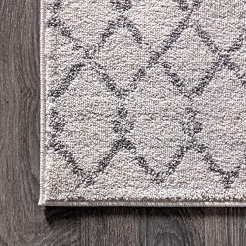 JONATHAN Y Boho Vintage Diamond Cream/Gray Runner Rug 2X8 ft, Moroccan Hype for Living Room, Bedroom, Kitchen, Office, Easy-Cleaning, High Traffic, Pet-Friendly, Non-Shedding (MOH101B-28) - Image 4