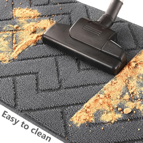 hicorfe Kitchen Runner Rug,20"x59"+20"x48" Kitchen Set,Non-Slip Kitchen Mat - Image 4