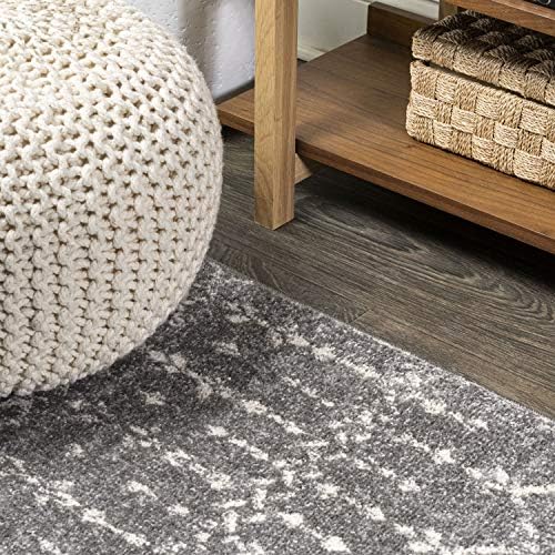 JONATHAN Y Boho Vintage Diamond Gray/Ivory Runner Rug 2X10 ft, Moroccan Hype for Living Room, Bedroom, Kitchen, Office, Easy-Cleaning, High Traffic, Pet-Friendly, Non-Shedding (MOH101C-210) - Image 5